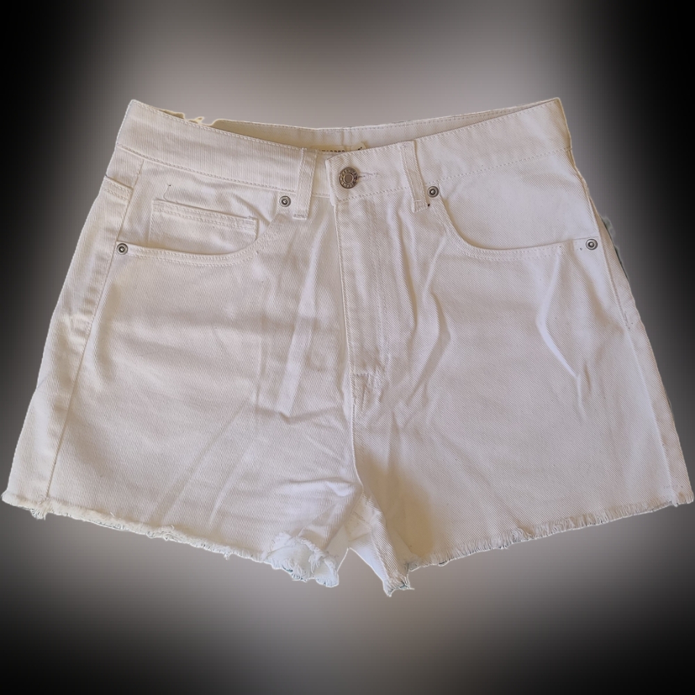 White Denim Shorts